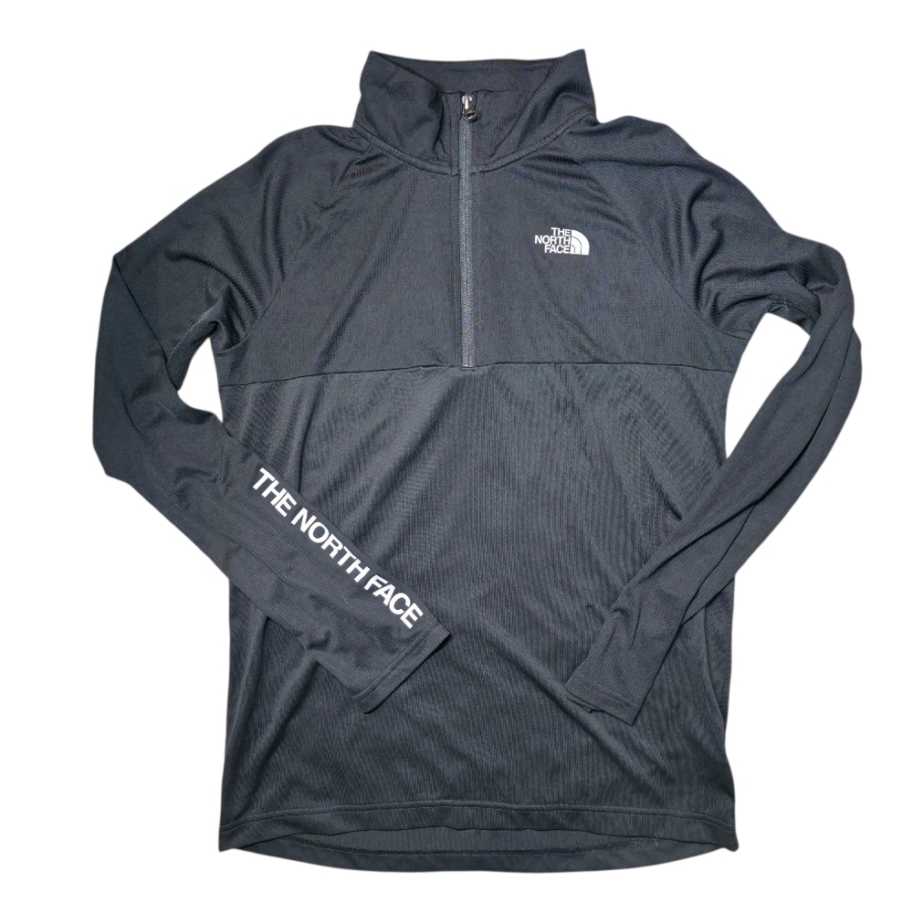 The North Face Boys Reactor 1/4 Zip FlashDry Baselayer Black Pullover XL/18-20
